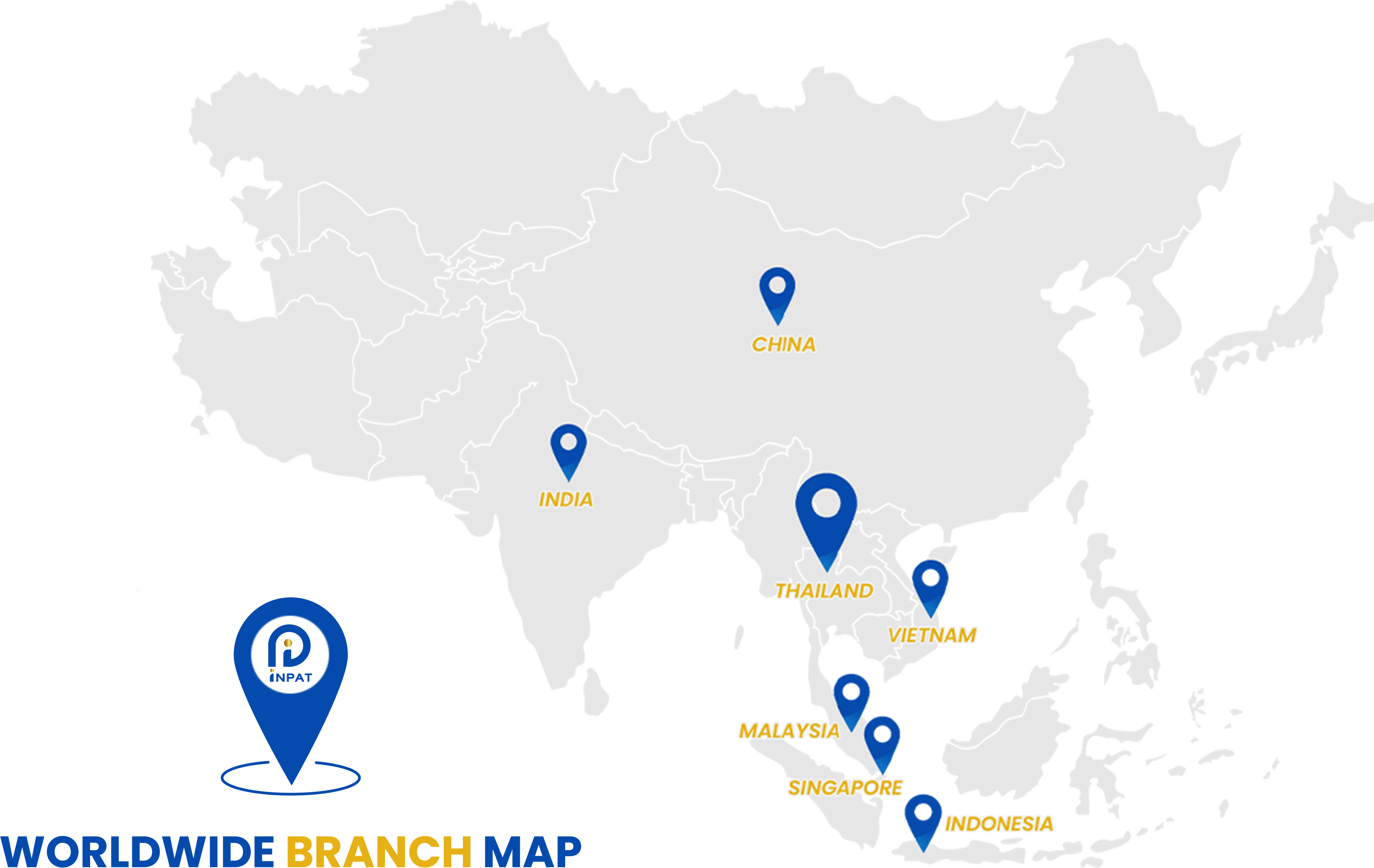 WORLDWIDE BRANCH MAP